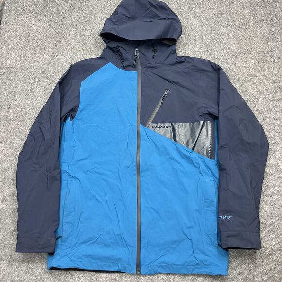 Armada Ski Jacket Mens XL Blue VCTR Series Gore-Tex Hooded Waterproof RECCO - Picture 1 of 14